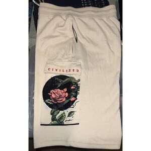 Civilized Drawstring Cotton Shorts 3X